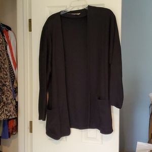 Liz Claiborne black jacket, pockets, long sleeve